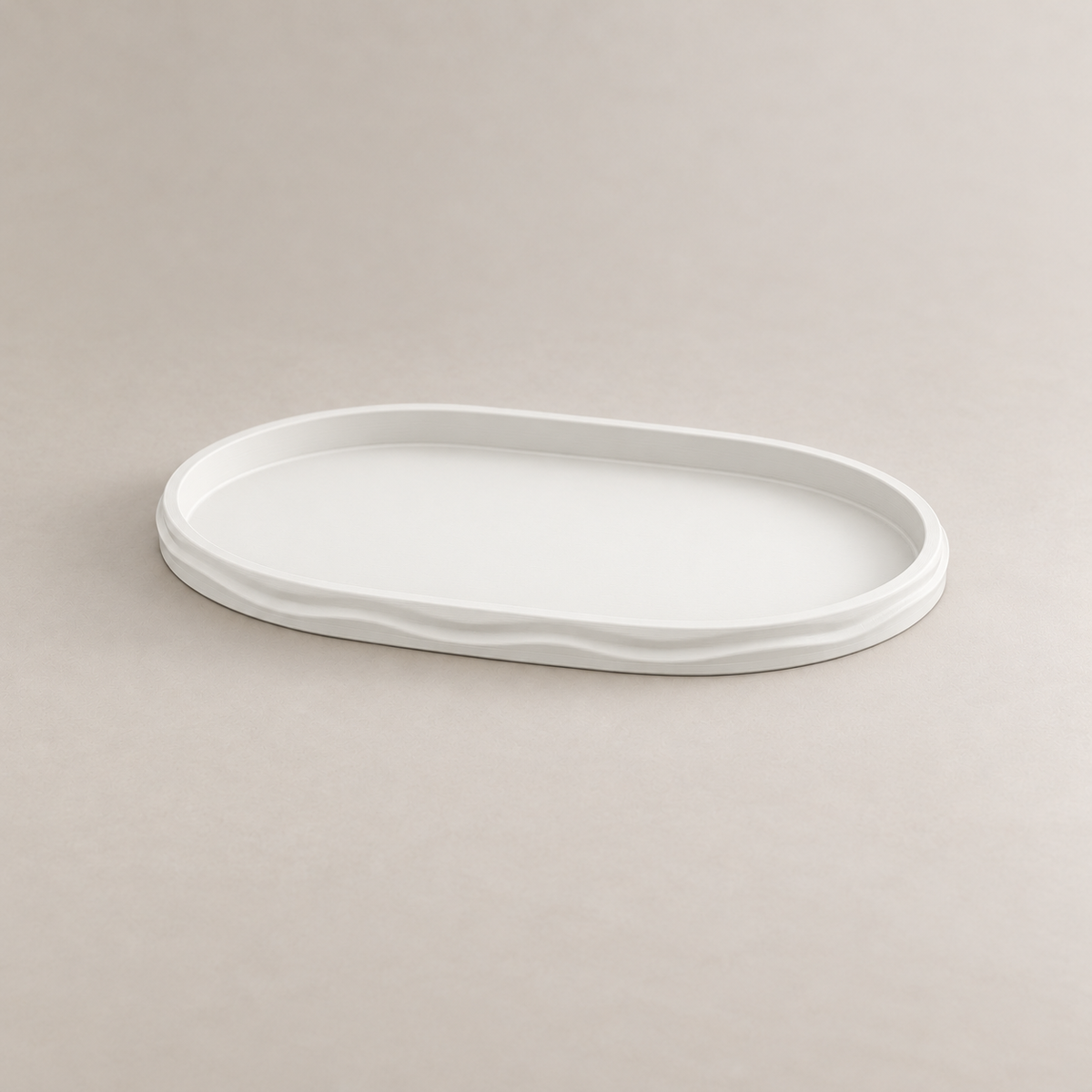 Prato oval Ripple