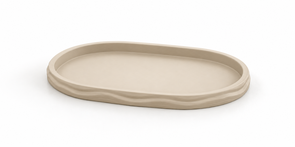 Prato oval Ripple