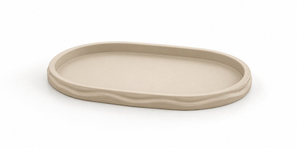 Prato oval Ripple